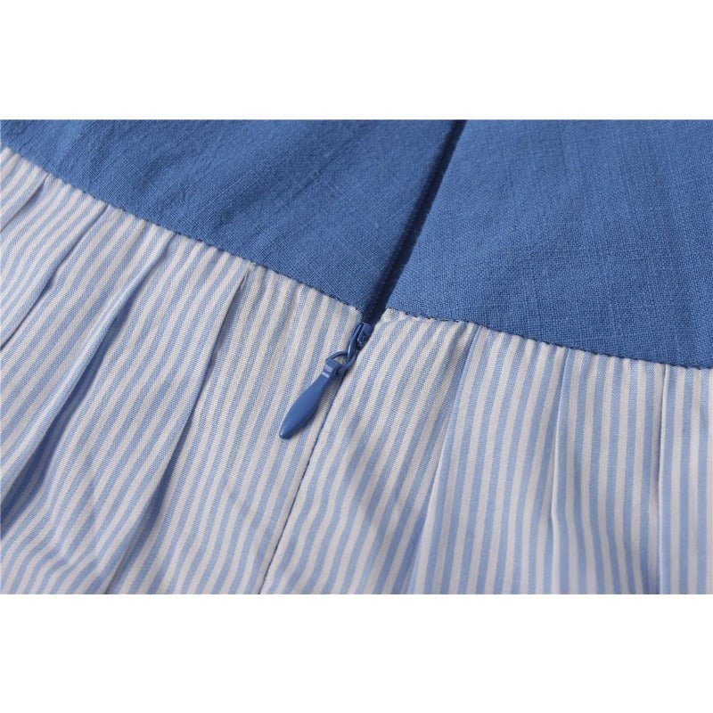 Costume de Femme de Chambre Blue Belle - Cosplay Anime La Belle et la Bête pour Spectacles & Fêtes