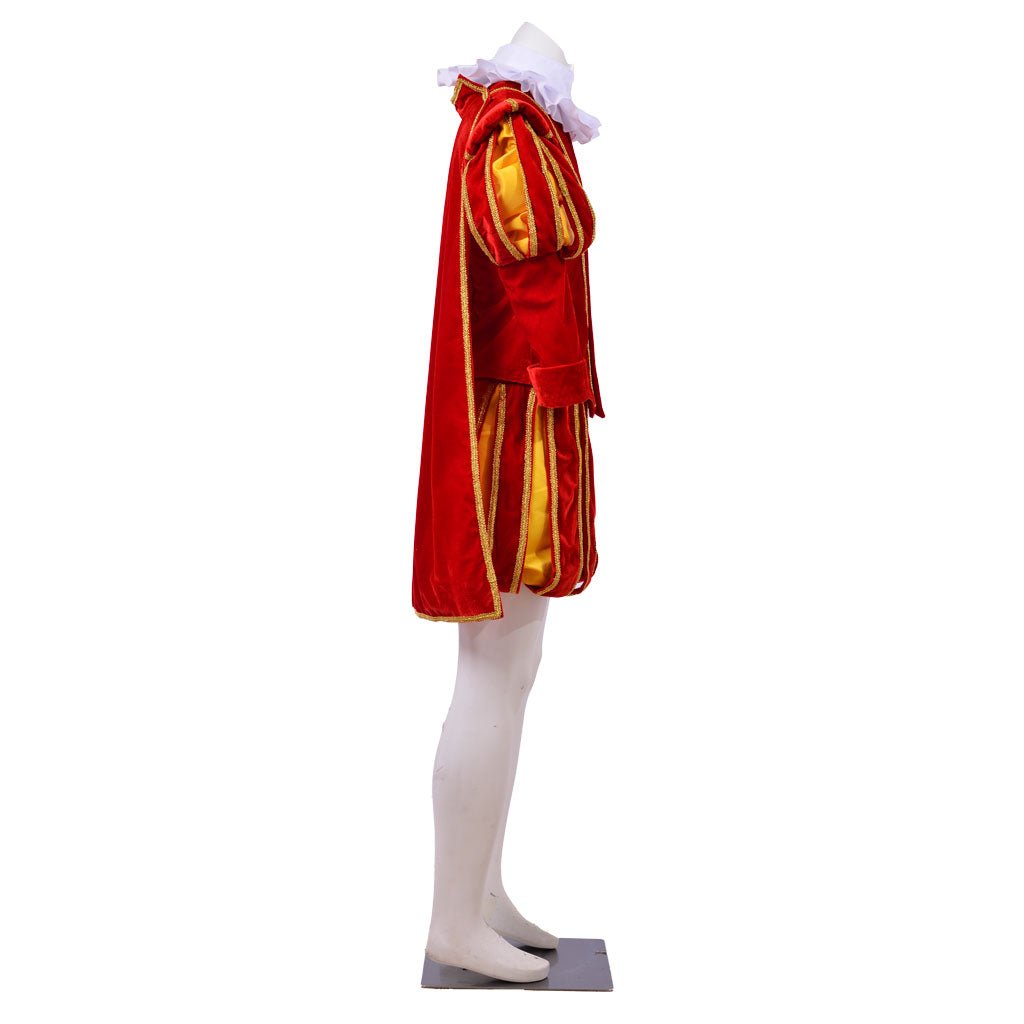 Costume de Cosplay Renaissance Tudor pour Homme - Costume de Roi de l'Ère Elizabethain avec Chapeau | L'AniMirage Série Médiévale