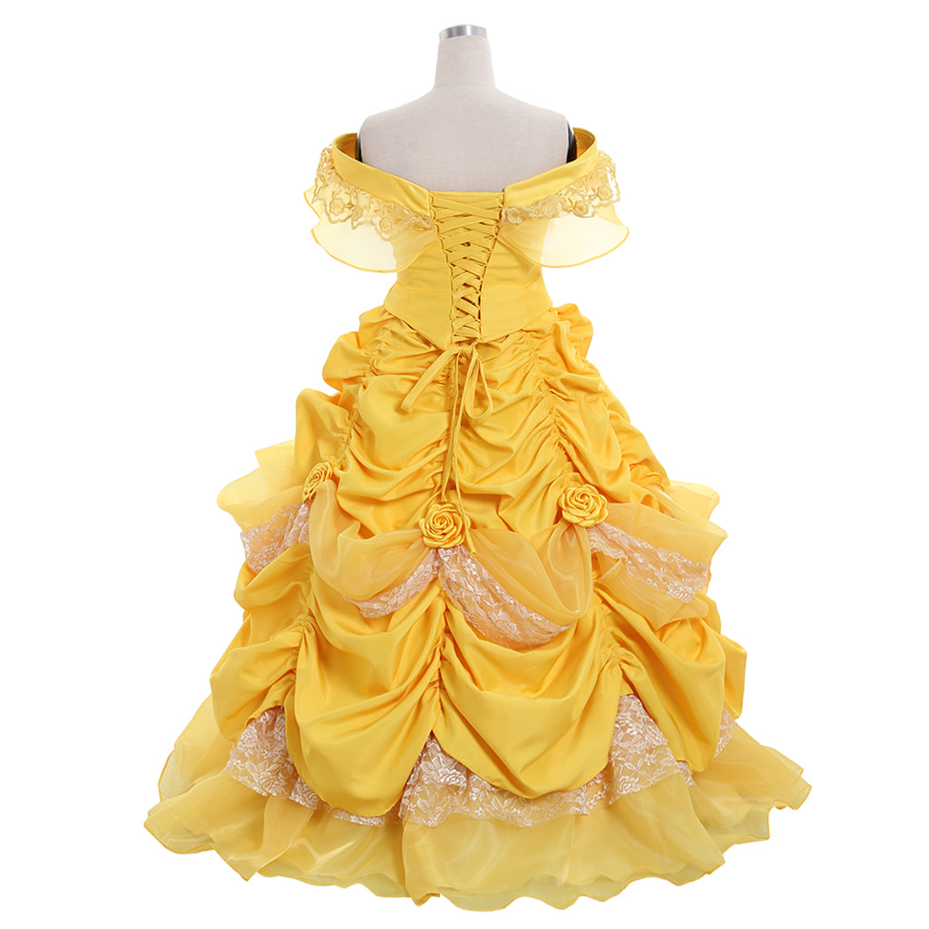 Costume Cosplay Belle - La Belle et la Bête | Robe Princesse Disney pour Halloween et Événements