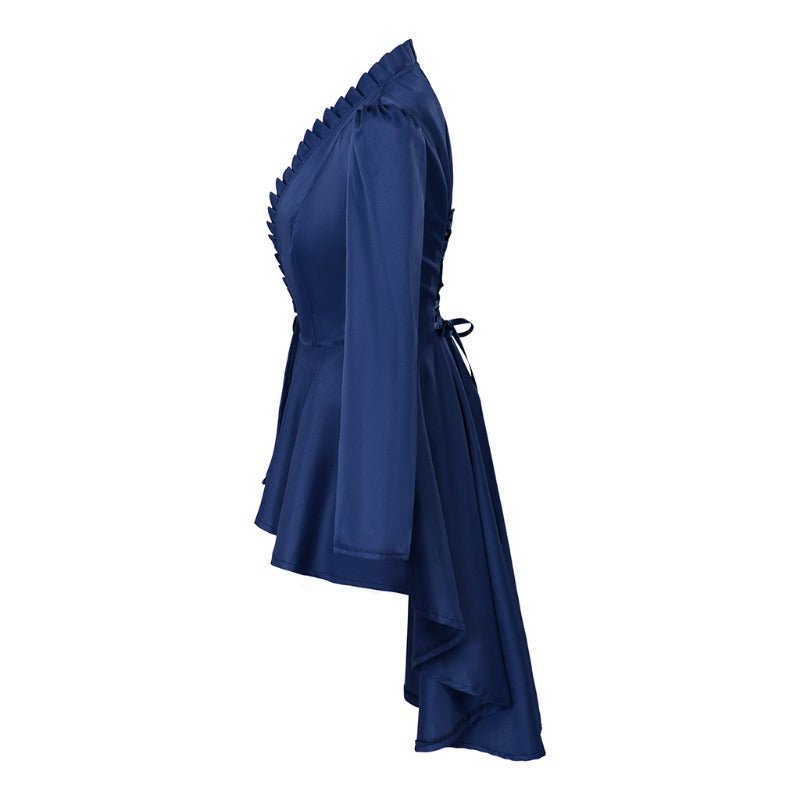 Robe Gothique Médiévale Vintage – Costume Cosplay Femme à Manches Longues et Coupe Bodycon