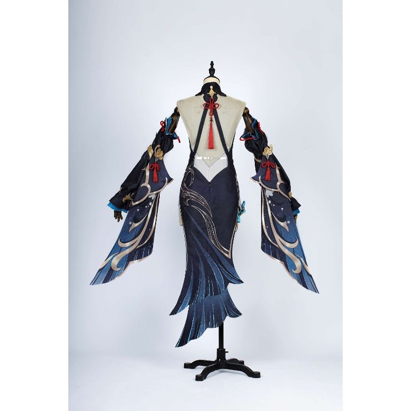 Costume Cheongsam Ganyu de Genshin Impact - Tenue du Festival des Lanternes Shen He