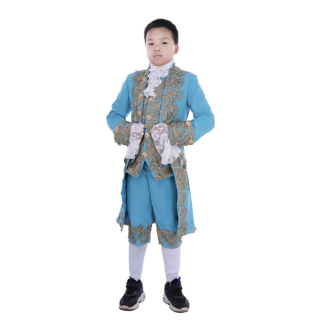 Costume Colonial Rococo du 18e Siècle pour Garçons - Veston Washington
