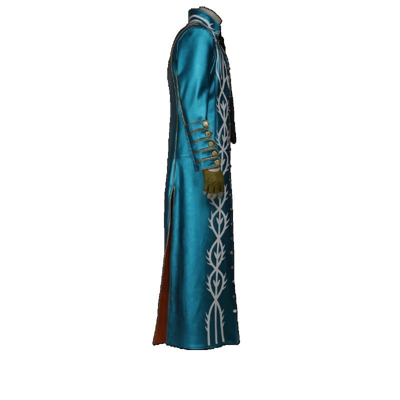 Manteau en cuir Vergil Cosplay Devil May Cry 3 Costume pour Halloween et Carnavals