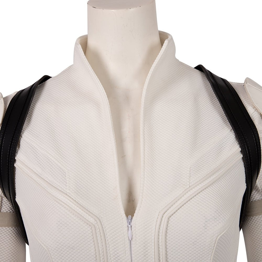 Costume Cosplay Black Widow Combinaison Blanche - Tenue du Cinéma Univers Marvel