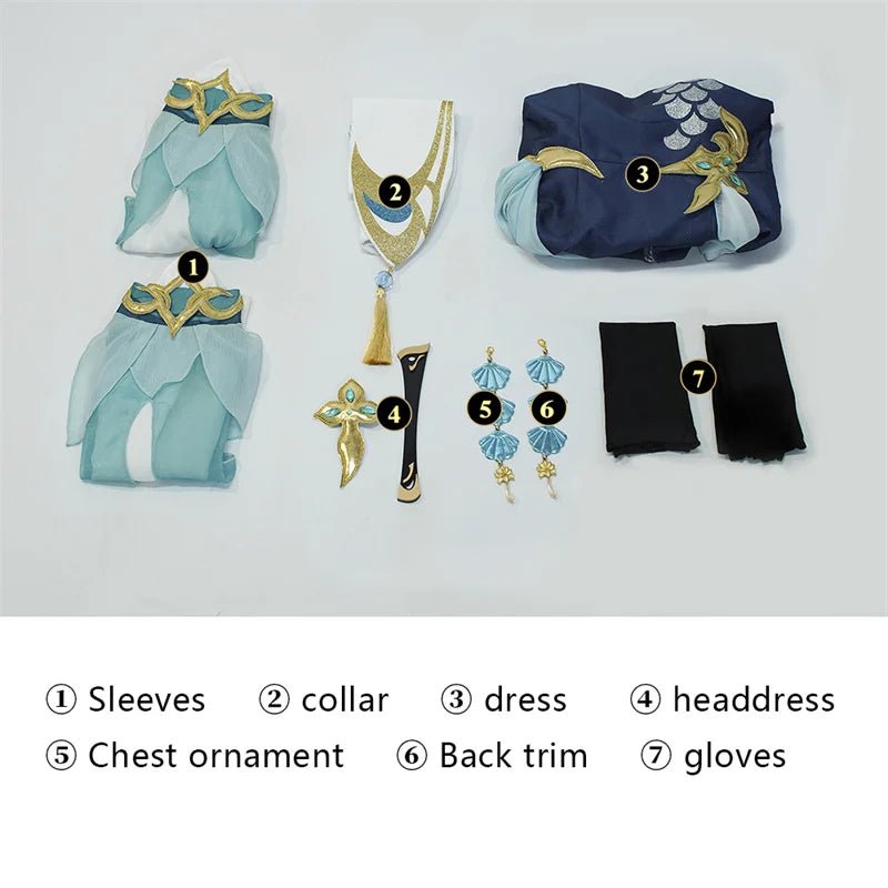 Costume Cosplay Madame Ping de Genshin Impact pour Femme - Robe d'Uniforme pour Jeu de Rôle et Halloween