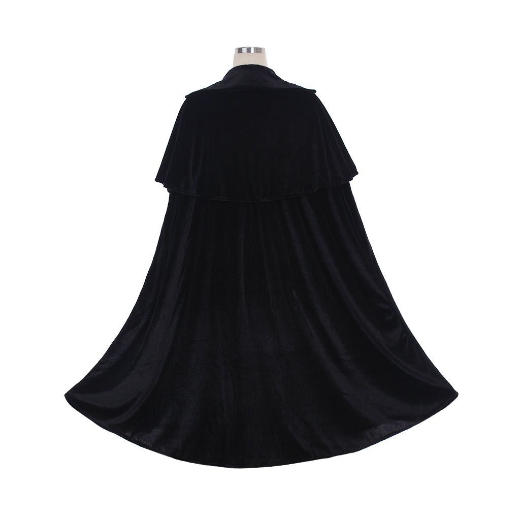 Cape Noire Unisexe Enfant Vampire Démon Sorcier pour Halloween Cosplay Masquerade