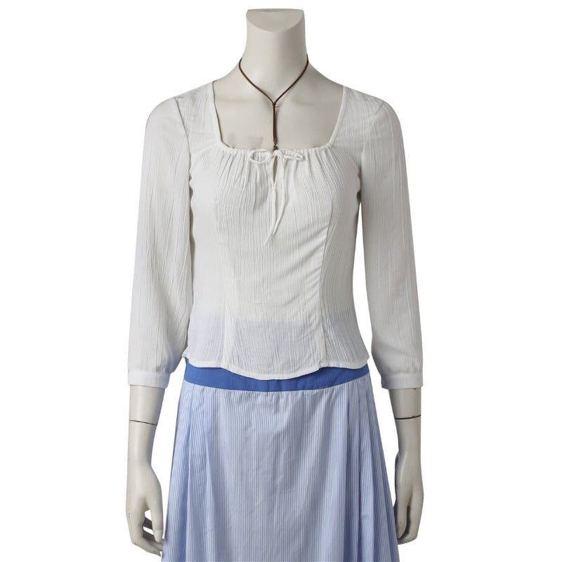 Costume de Femme de Chambre Blue Belle - Cosplay Anime La Belle et la Bête pour Spectacles & Fêtes