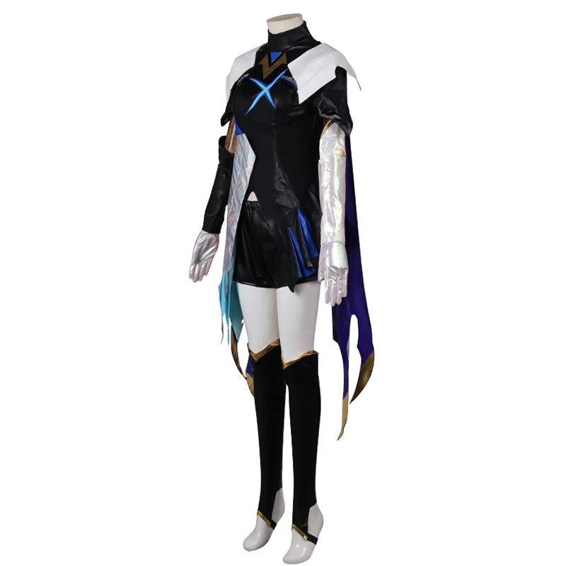 Costume Cosplay Ashe DRX LOL pour Femme - Tenue de Championne LOL avec Coiffe