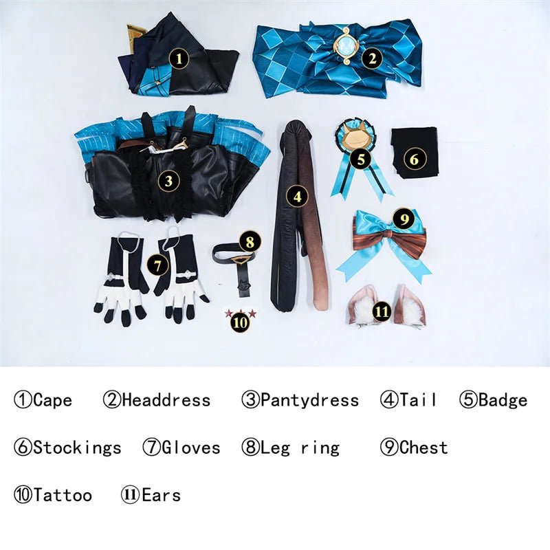 Costume Cosplay Lynette Jeu Genshin Impact Jumeaux Lynette Magicienne Uniforme Halloween Femme Costume Complet