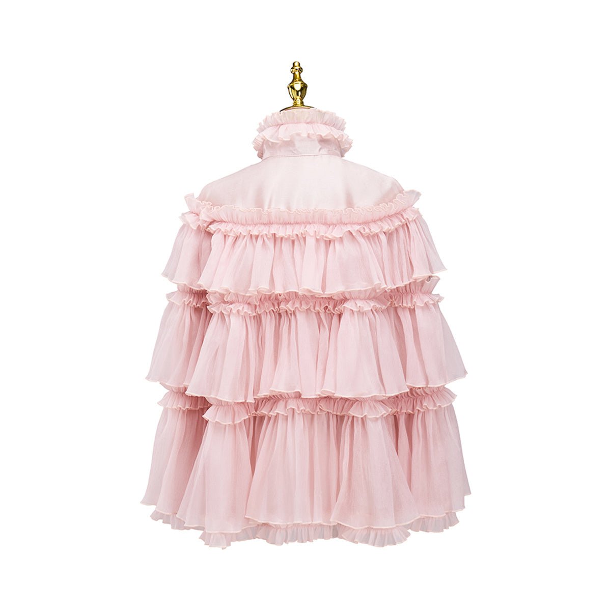 Cape Cosplay Rose Longueur Moyenne - Costume Anime Élégance