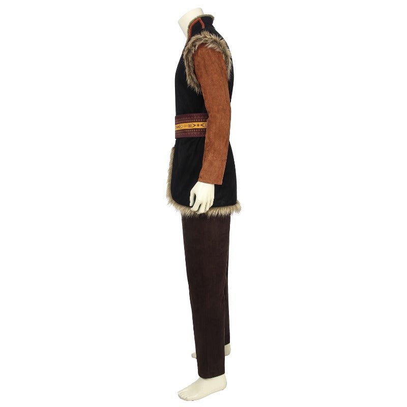 Costume Cosplay Kristoff Frozen 2 pour Homme avec Accessoires Complets