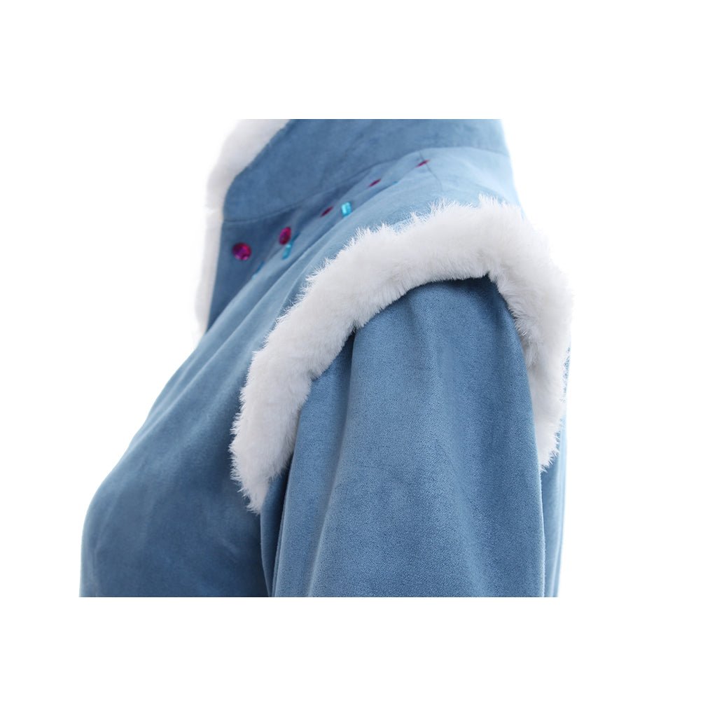 Costume Cosplay Anna Princesse | Ensemble Chemise, Jupe et Manteau pour Femmes Adultes pour Halloween et Événements Disney