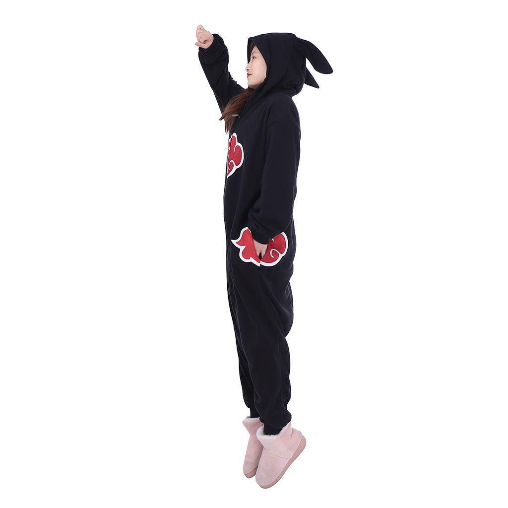 Pyjama Unisexe Anime Akatsuki Cloud en Polyester pour Cosplay, Carnaval et Halloween