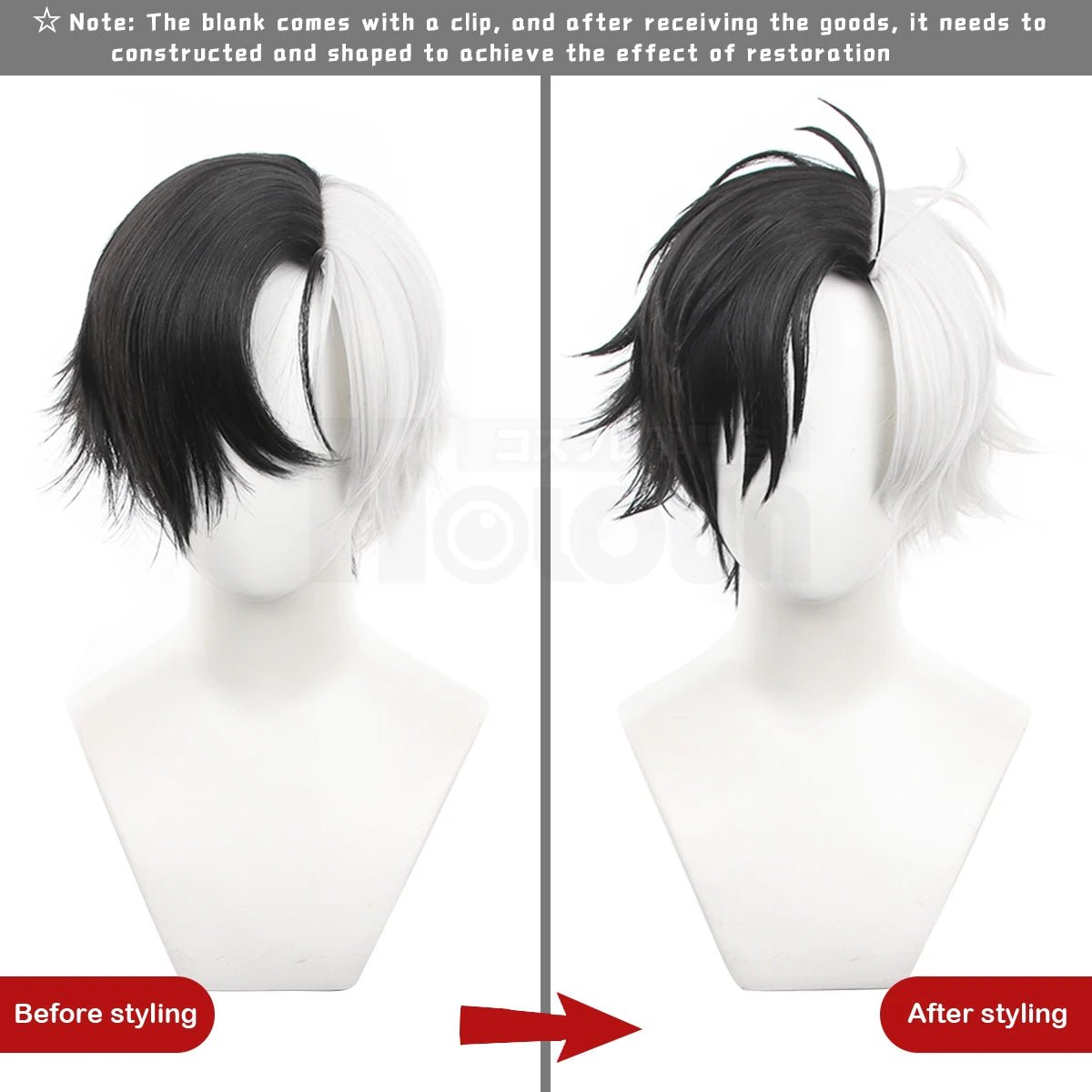 Perruque Cosplay Haruka Sakura Wind Breaker Anime Fibre Synthétique Rose Taille Ajustable Cadeau Halloween