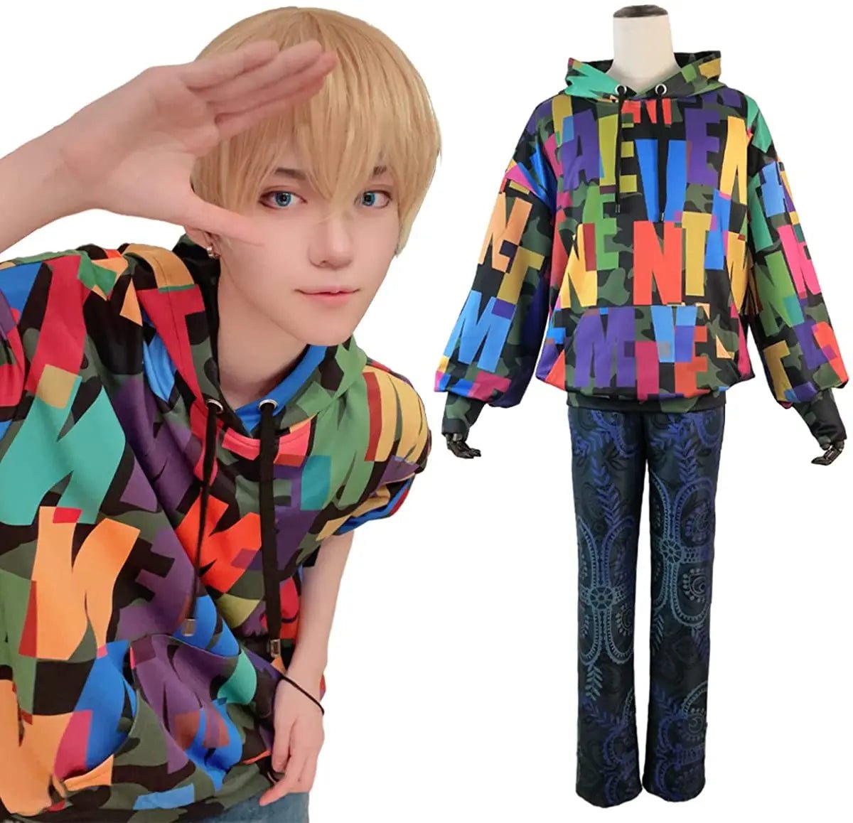 Costume Cosplay Tokyo Revengers Chifuyu Matsuno Pull Casual Cadeau Noël Halloween Impression HD