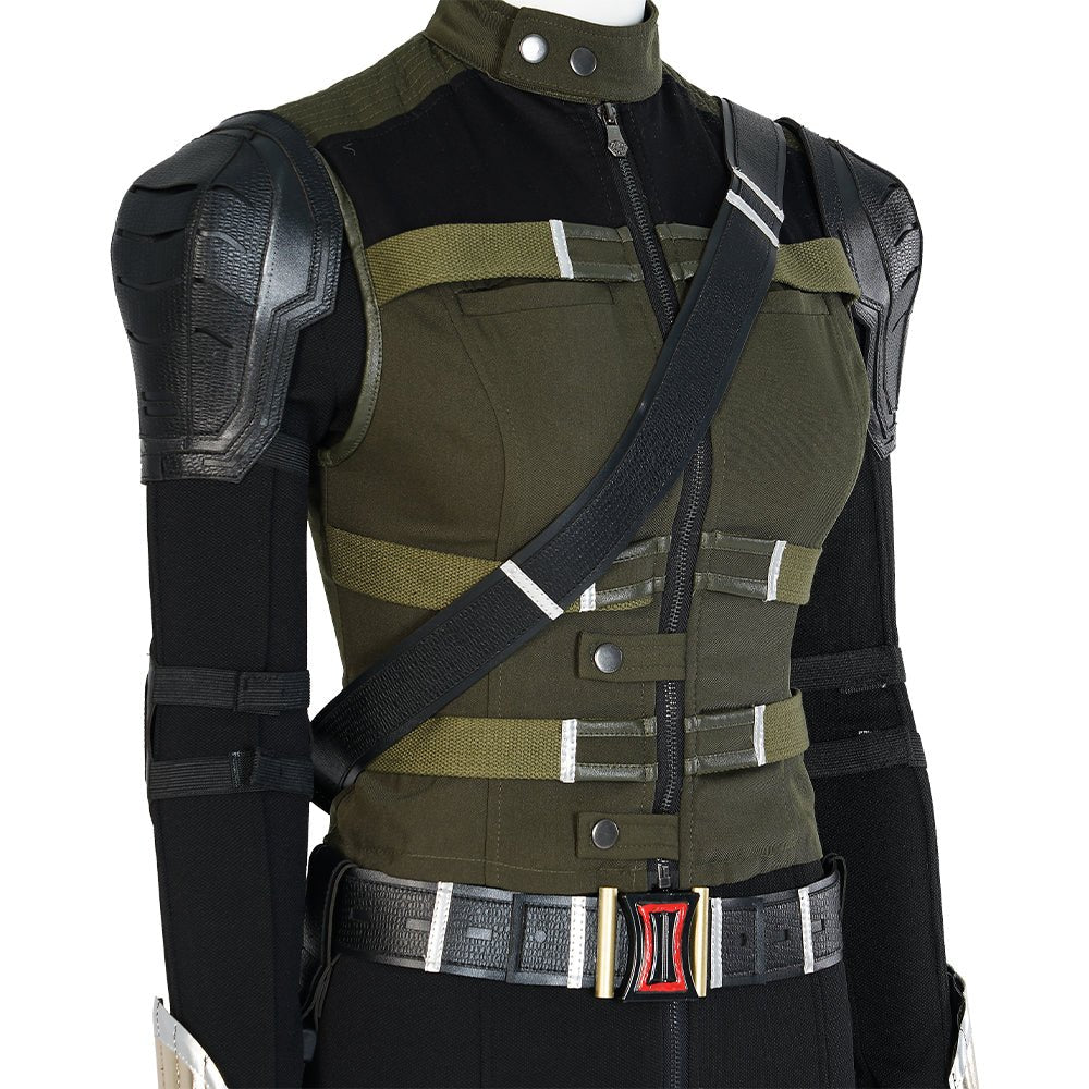 Costume Cosplay Yelena Belova Thunderbolts - Combinaison Tactique Premium pour Fans Marvel