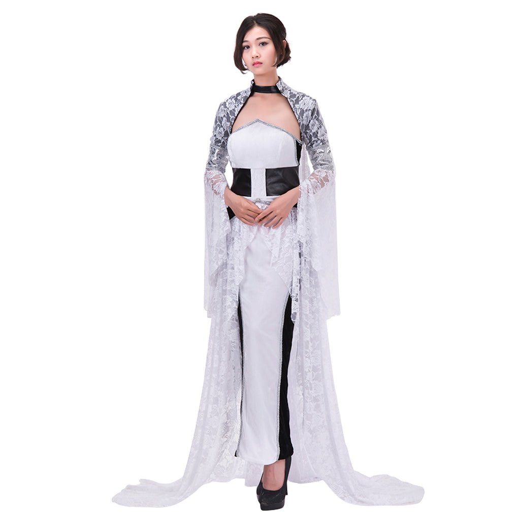 Costume Cosplay Final Fantasy XV Lunafreya Nox Fleuret Robe de Soirée pour Femmes