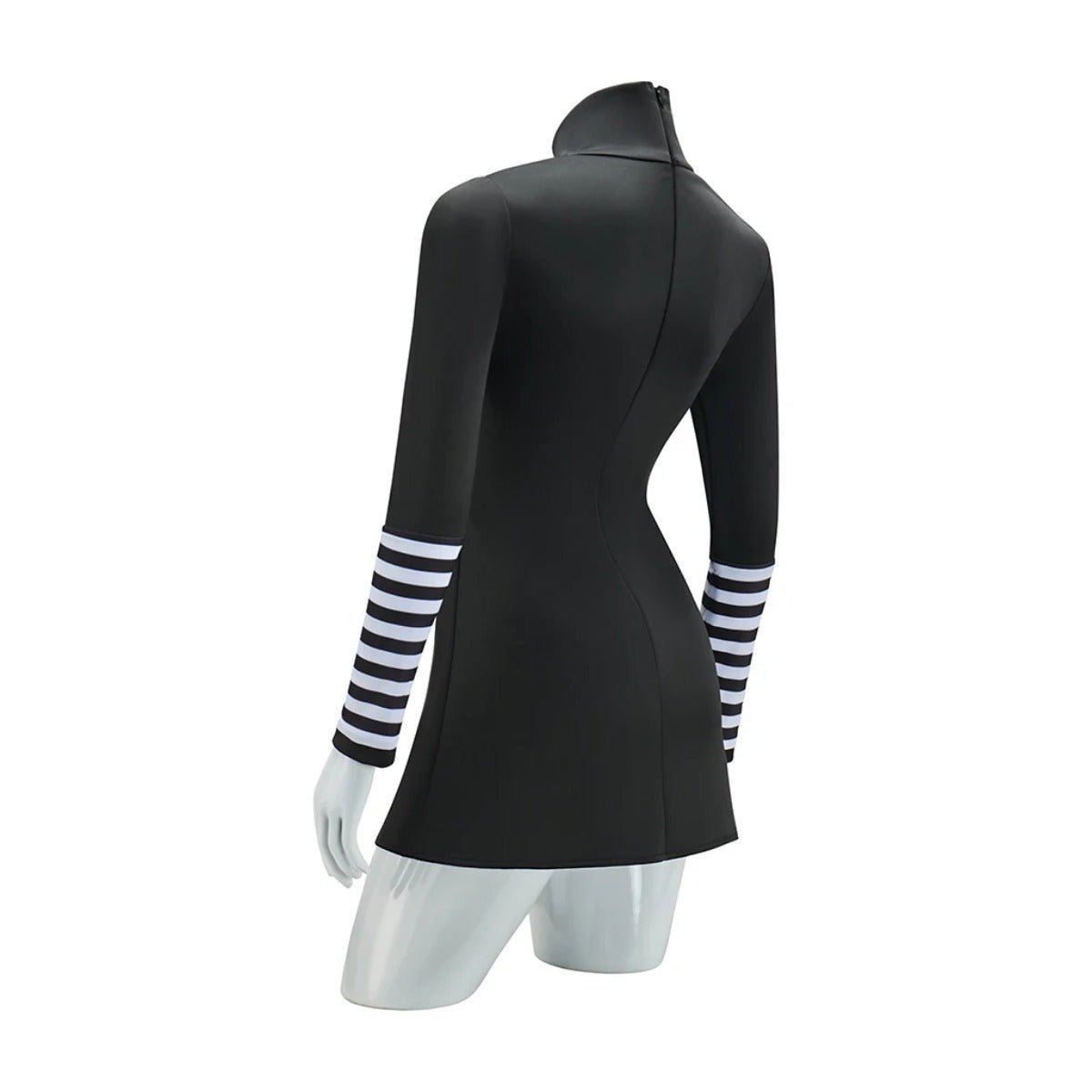 Costume Cosplay Marionette Robe Noire avec Bas Rayés pour Femmes Adultes