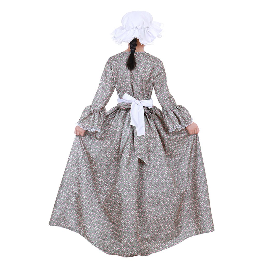 Costume de Fille de Chambre Coloniale Pionnière de la Prairie pour Enfants