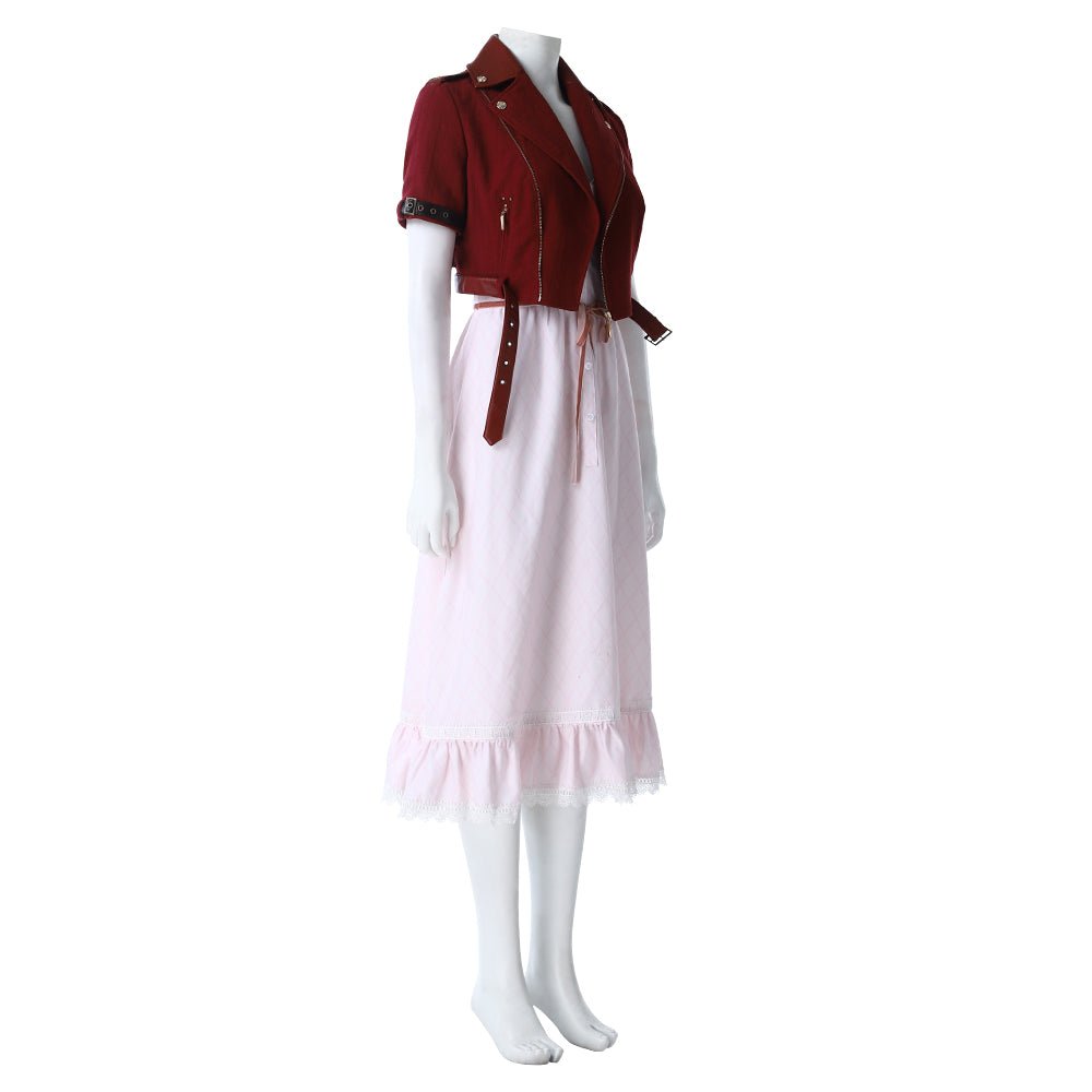 Costume Cosplay Aerith Gainsborough Final Fantasy VII Remake - Tenue de Jeu de Haute Qualité