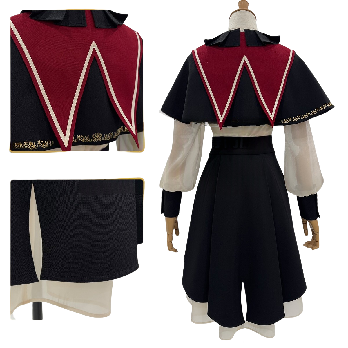 Costume Cosplay BanG Dream Ave Mujica Wakaba Mutsumi - Tenue Anime de Haute Qualité