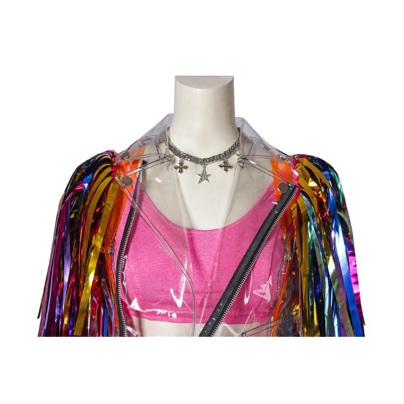 Costume Cosplay Harley Quinn Arc-en-Ciel Haut de Gamme pour Halloween