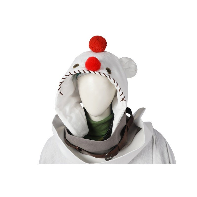 Costume Cosplay FF Yuffie Kisaragi Cape Manteau Ensemble Deux Pièces avec Chapeau pour Fans de Final Fantasy