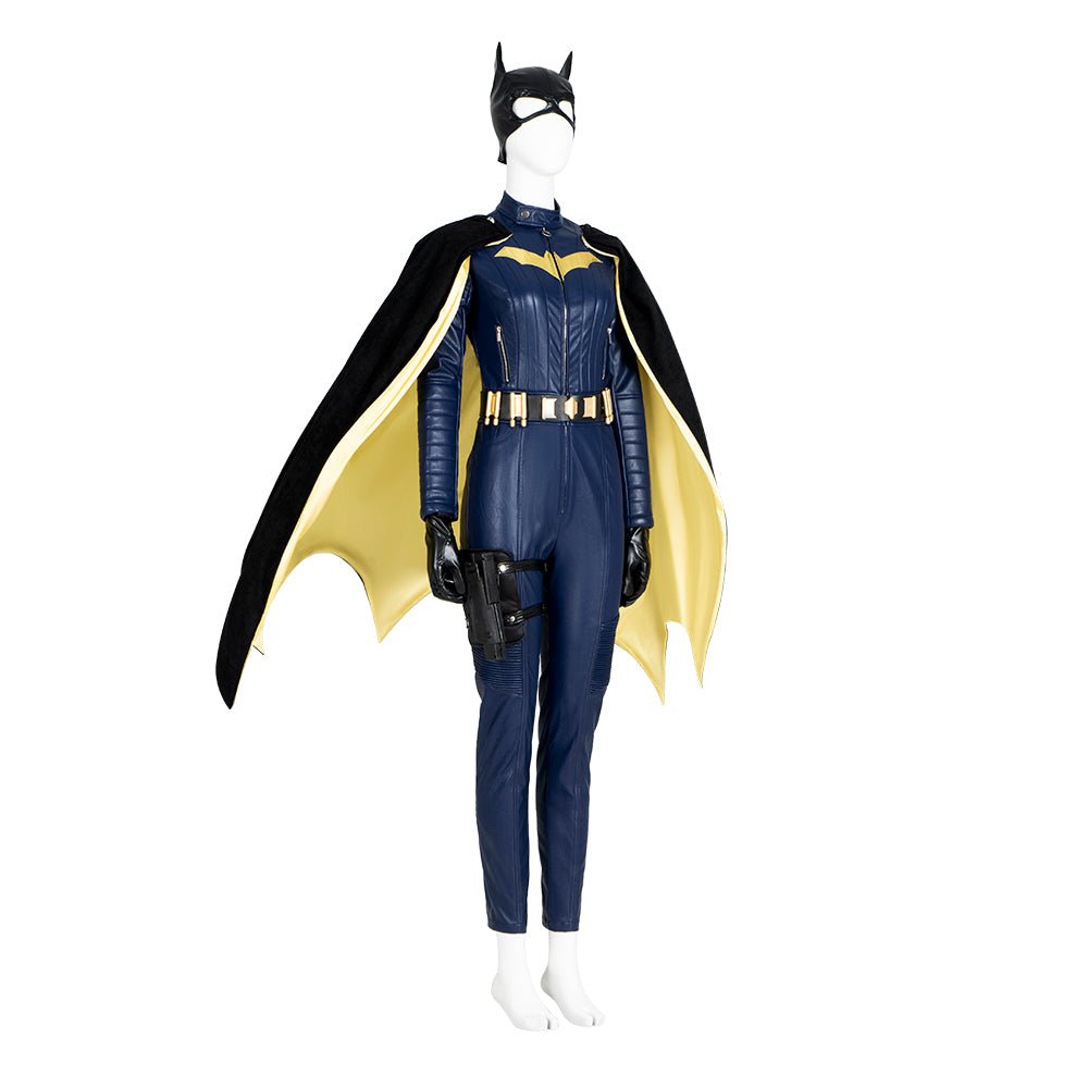 Costume Batgirl Cosplay 2022 - Combinaison Bleue de Superheroine Barbara Gordon avec Cape