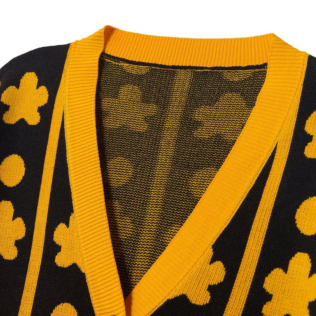 Pull Cardigan Trafalgar D. Water Law Anime | Veste Tricotée pour Adultes | Série Cosplay