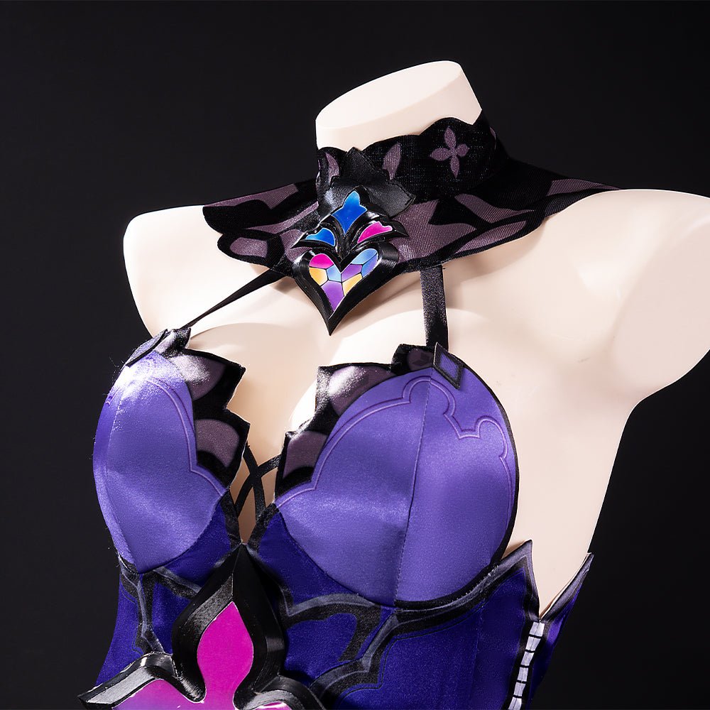 Costume Cosplay Black Swan Honkai Star Rail | Robe Violette Perruque Accessoires Jardin de la Réminiscence
