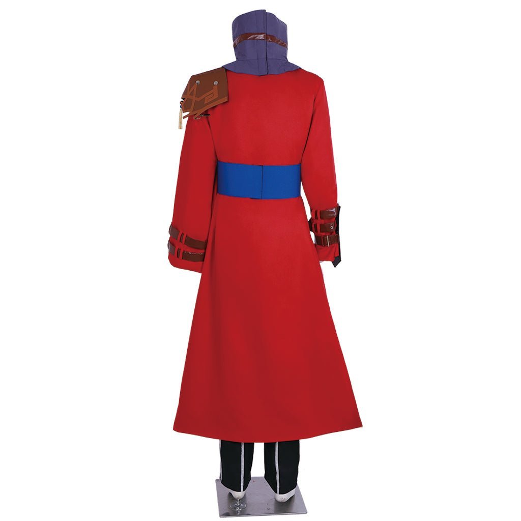Costume Cosplay Final Fantasy X Auron | Ensemble Complet Rouge pour Rôle Play