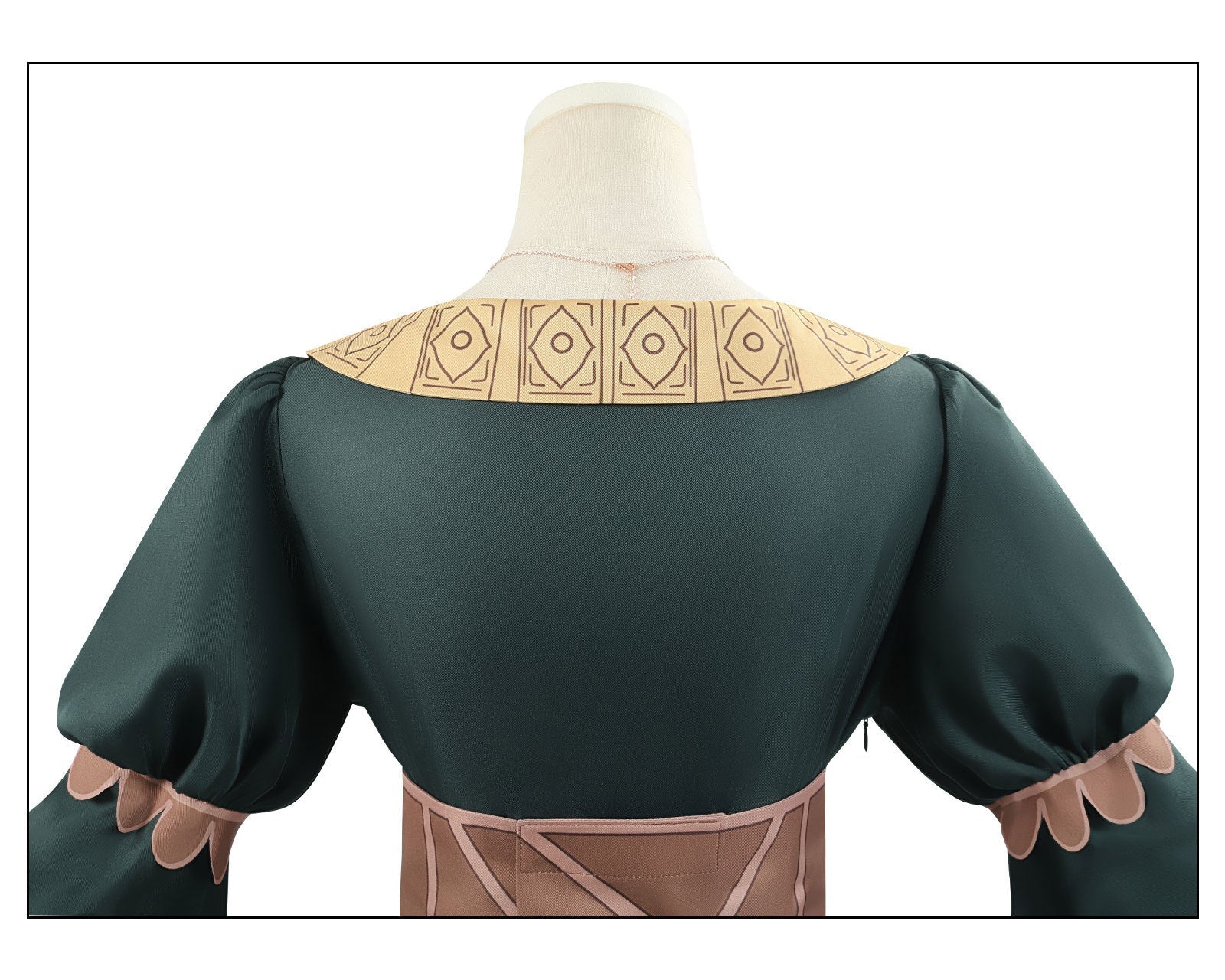 Le Seigneur des Anneaux - Robe de Cour Verte d'éowyn – Costume Cosplay de Helm’s Deep