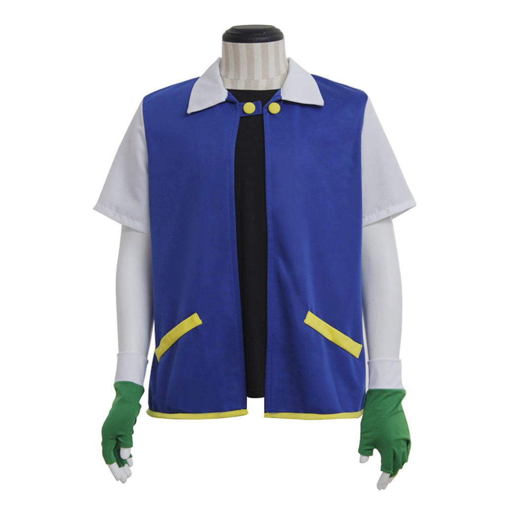 Veste Bleu et Blanc Ash Ketchum Pokémon - Costume Cosplay Anime Iconique
