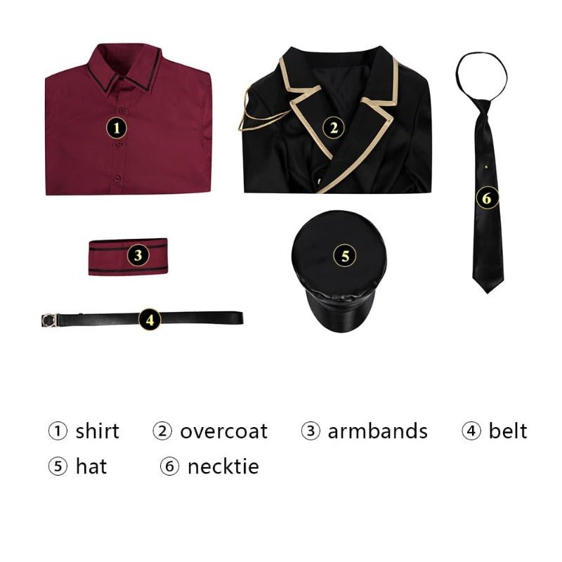 Costume Magical Girl Mira et Lieutenant Maléfique Cosplay pour Hommes