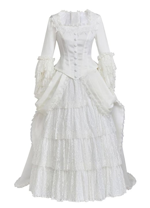 Robe de mariée victorienne masquerade | Costume Christine Daae du Fantôme de l'Opéra