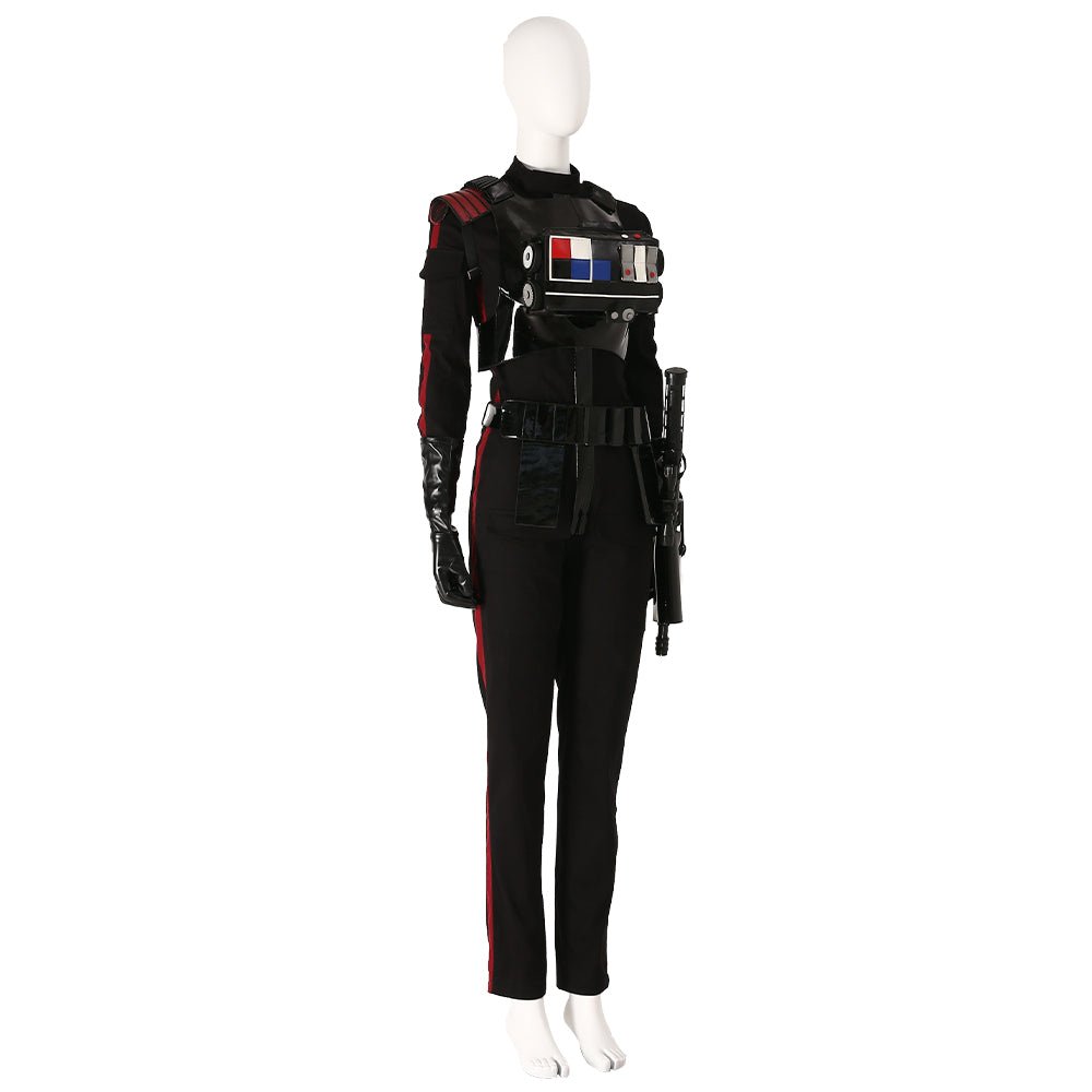 Costume Cosplay Star Wars Battlefront II Iden Versio Combinaison Noire pour Femmes