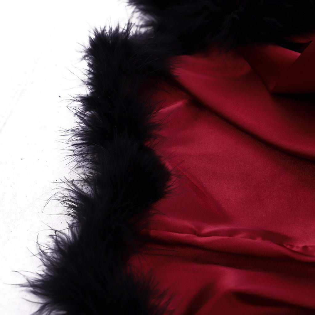 Pyjama Rétro Rouge Boudoir Nuptial pour Femmes - Robe de Soirée Élégante