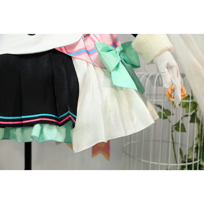 Costume Cosplay Magical Mirai 2021 Trèfle Lapin Miku avec Bottes - Tenue Hatsune Miku