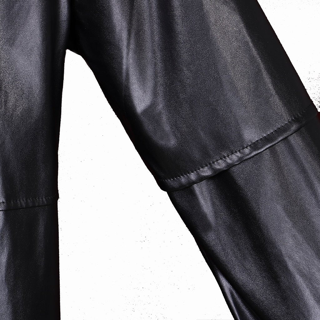 Costume Médiéval Gothique Docteur Peste en Cuir PU - Veste Steampunk Vampire Manteau Long pour Halloween