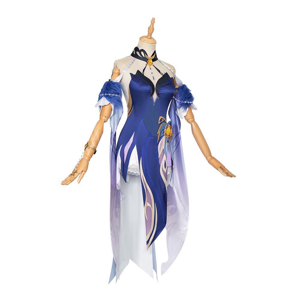 Robe de Soirée Orchidée Ningguang – Costume Cosplay Genshin Impact pour Femmes
