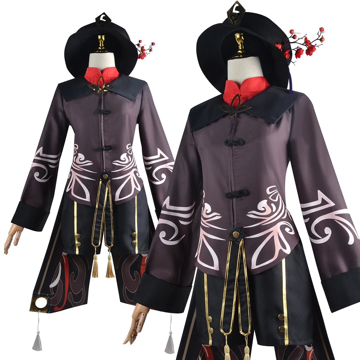 Perruque Cosplay Genshin Impact Hu Tao - Costume Anime Hutao pour Fêtes et Conventions