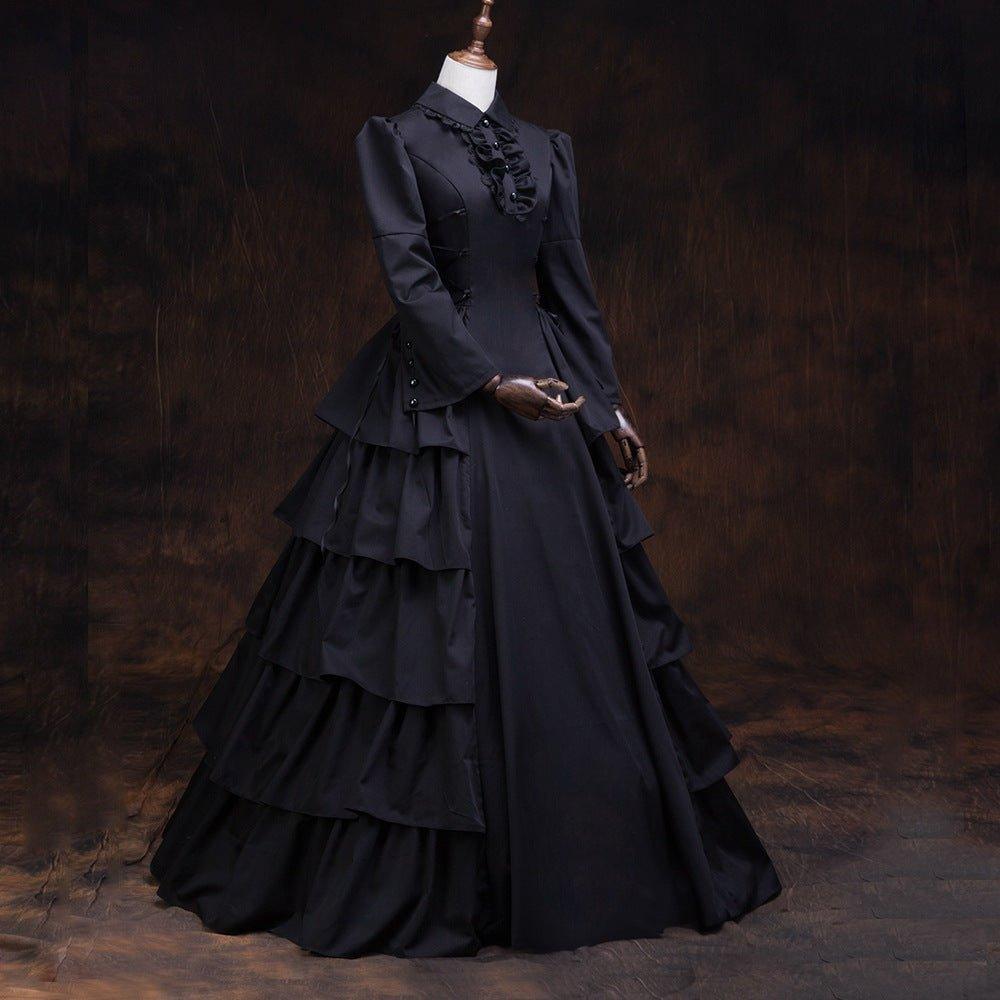 Enchantement Sombre - Robe Gothique Lolita pour les Délices d'Halloween