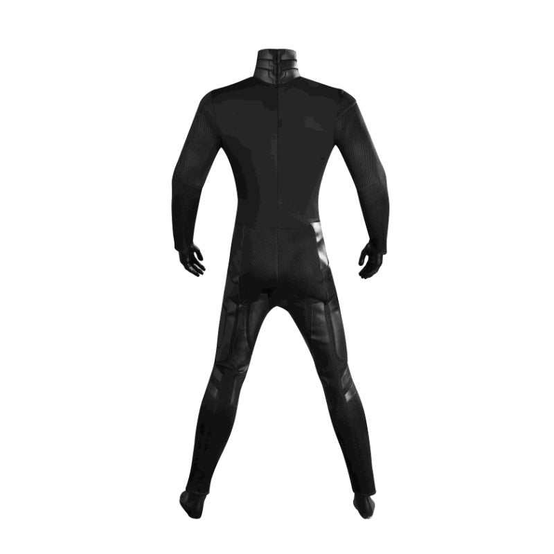 Costume Adulte Super Héros Chevalier Chauve-Souris Combinaison avec Cape et Masque pour Halloween