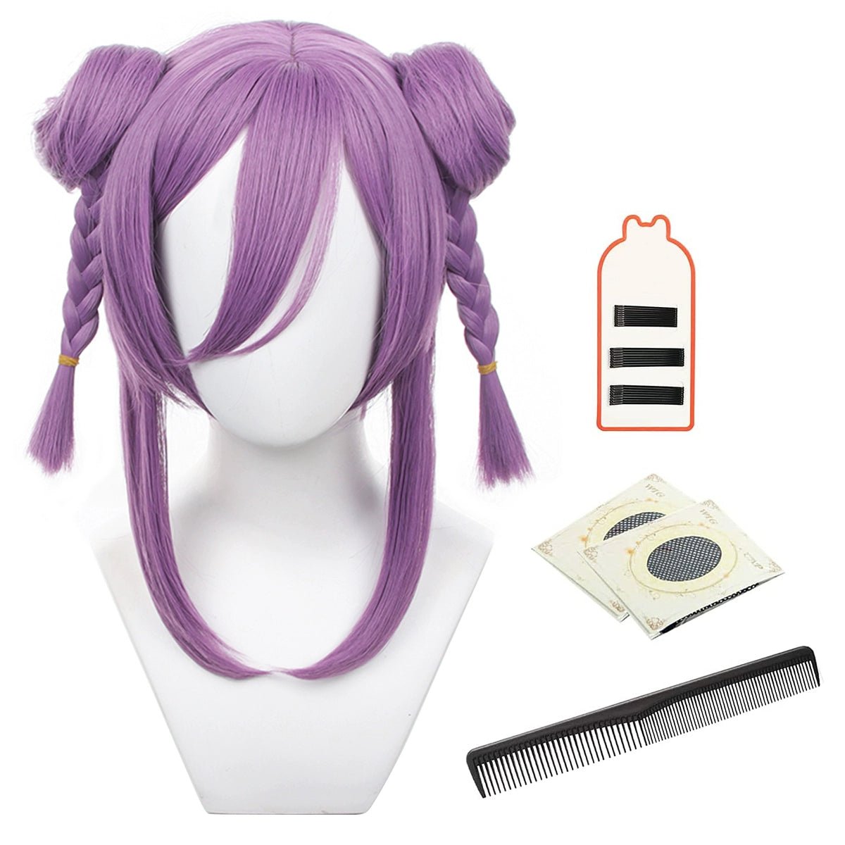 Perruque Blue Lock Qianqie Bao'er Maomao - Style Chinois Deux Chignons avec Neuf Options de Couleur