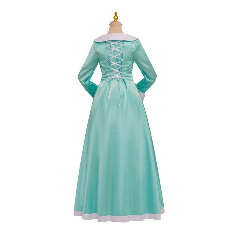 Costume Cosplay Princesse Rosalina - Robe Longue Bleue avec Couronne pour Femmes et Ados
