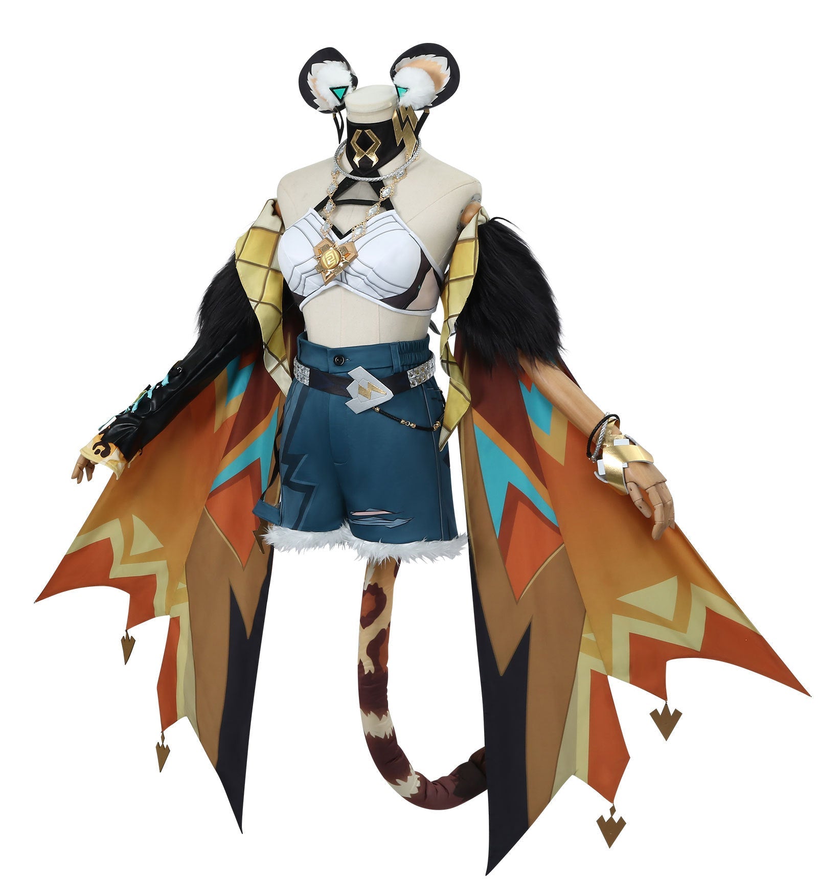 Costume Cosplay Genshin Impact Natlan - Xilonen Patineuse Panthère