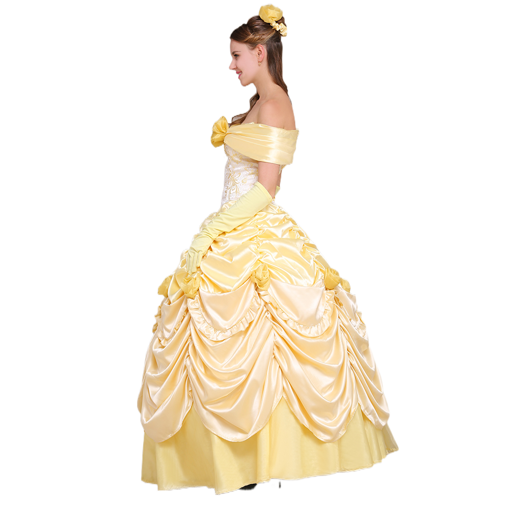 Costume Cosplay Belle - La Belle et la Bête | Robe Princesse Disney pour Halloween et Événements