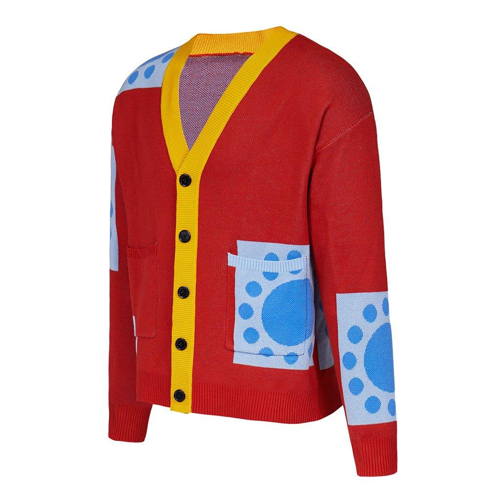 Pull Cosplay Luffy Pays de Wano | Cardigan Anime One Piece pour Adultes | Costume Halloween