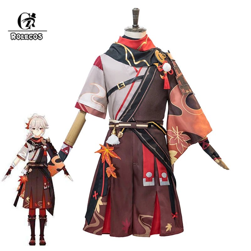 Costume Cosplay Kaedehara Kazuha Genshin Impact Kiryu Kazuha - Ensemble Complet pour Hommes