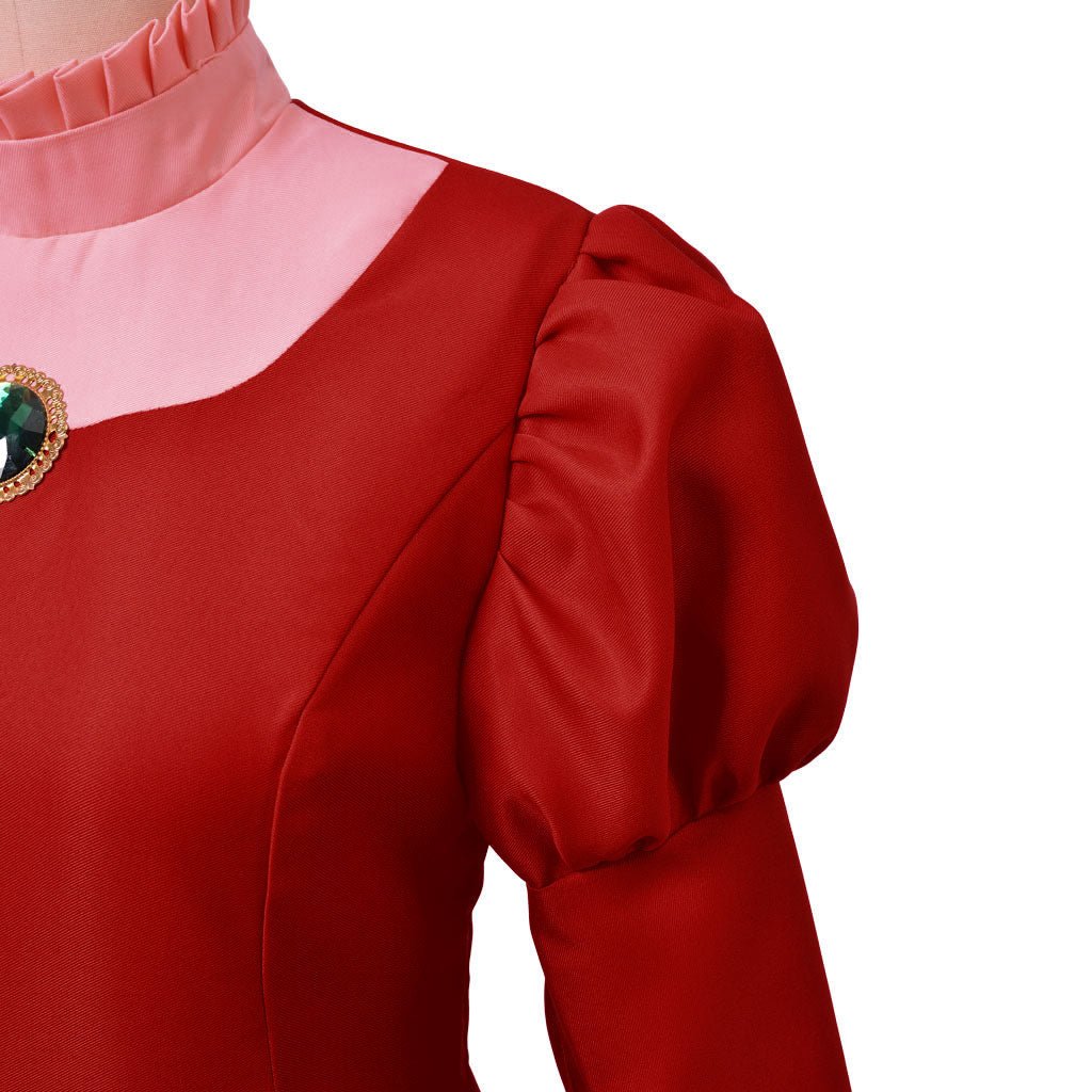 Costume Cosplay Lady Tremaine | Robe de Reine Rouge pour Femmes | Gown pour Halloween et Série Disney